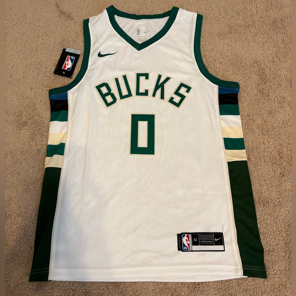 Damian Lillard Milwaukee Bucks Jersey